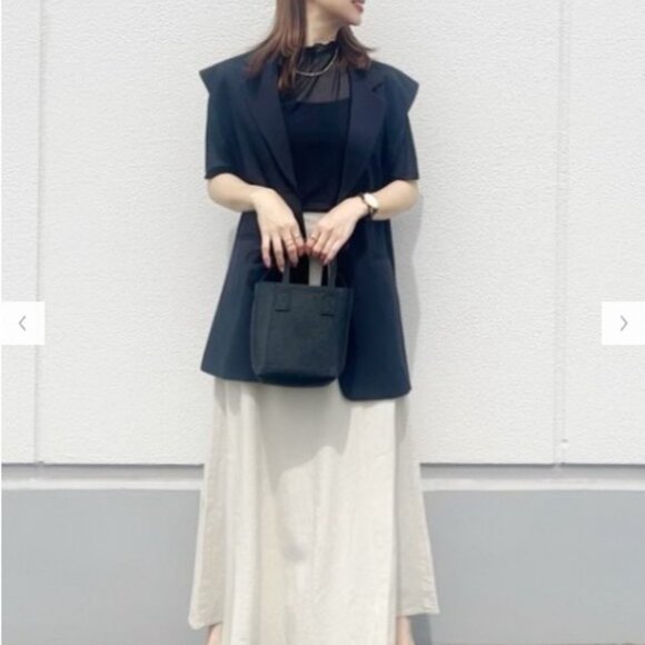 GU - Oversized Unisex Tailored Black Vest - SZ XL - Picture 6 of 14